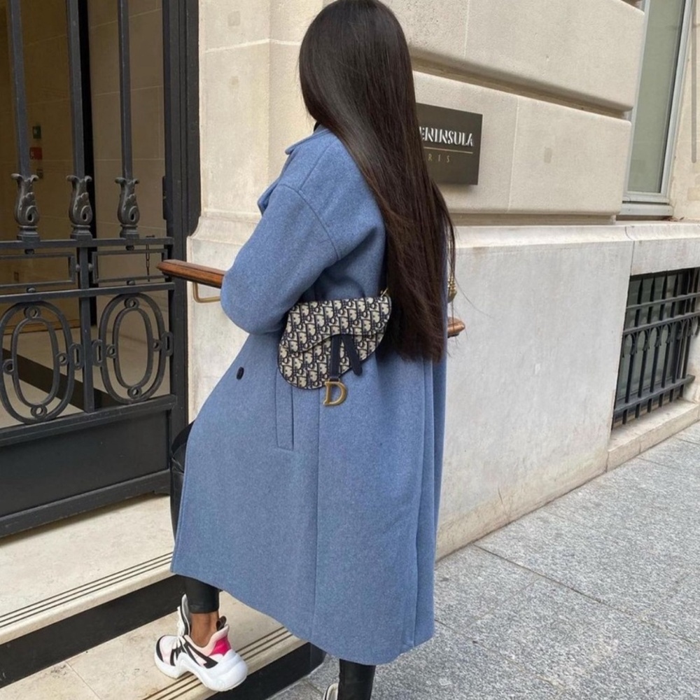 Zara wool blend oversized coat size xs - Picture 1 of 14